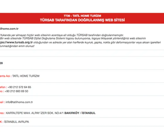 türsab tatil home